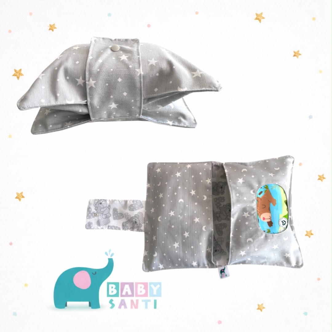 Pañalera portátil - Estrellas gris