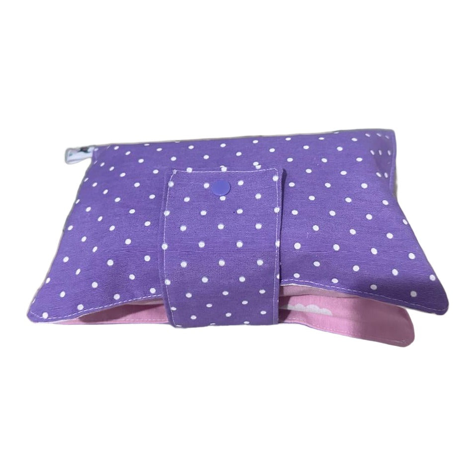 Pañalera portátil Baby Santi lila - ángulo alternativo